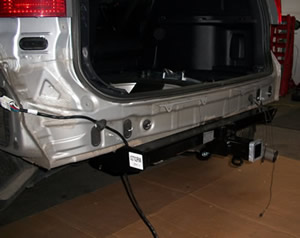 Hayman Reese tow bar being fitted to Honda CRV